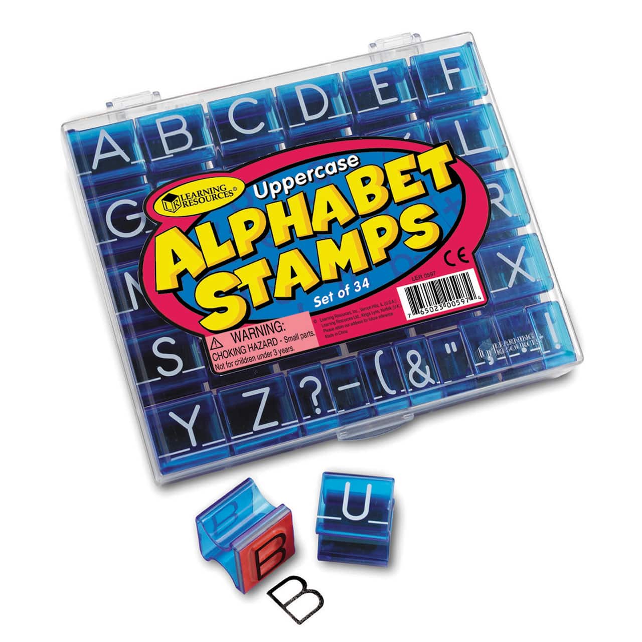 Learning Resources&#xAE; Uppercase Alphabet Stamp, Set of 34